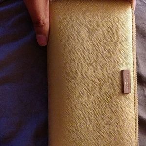 Metallic gold Kate Spade Wallet